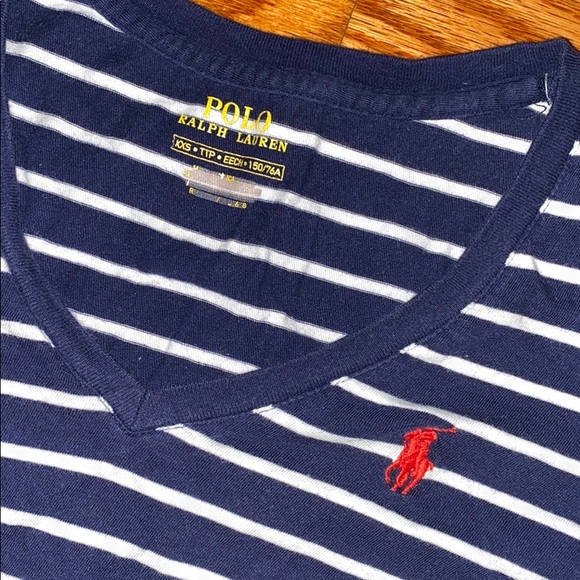 Women’s Striped Polo RL T-Shirt - Picture 2 of 3